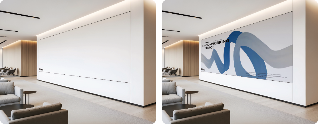 Reception Feature Wall | Plaster